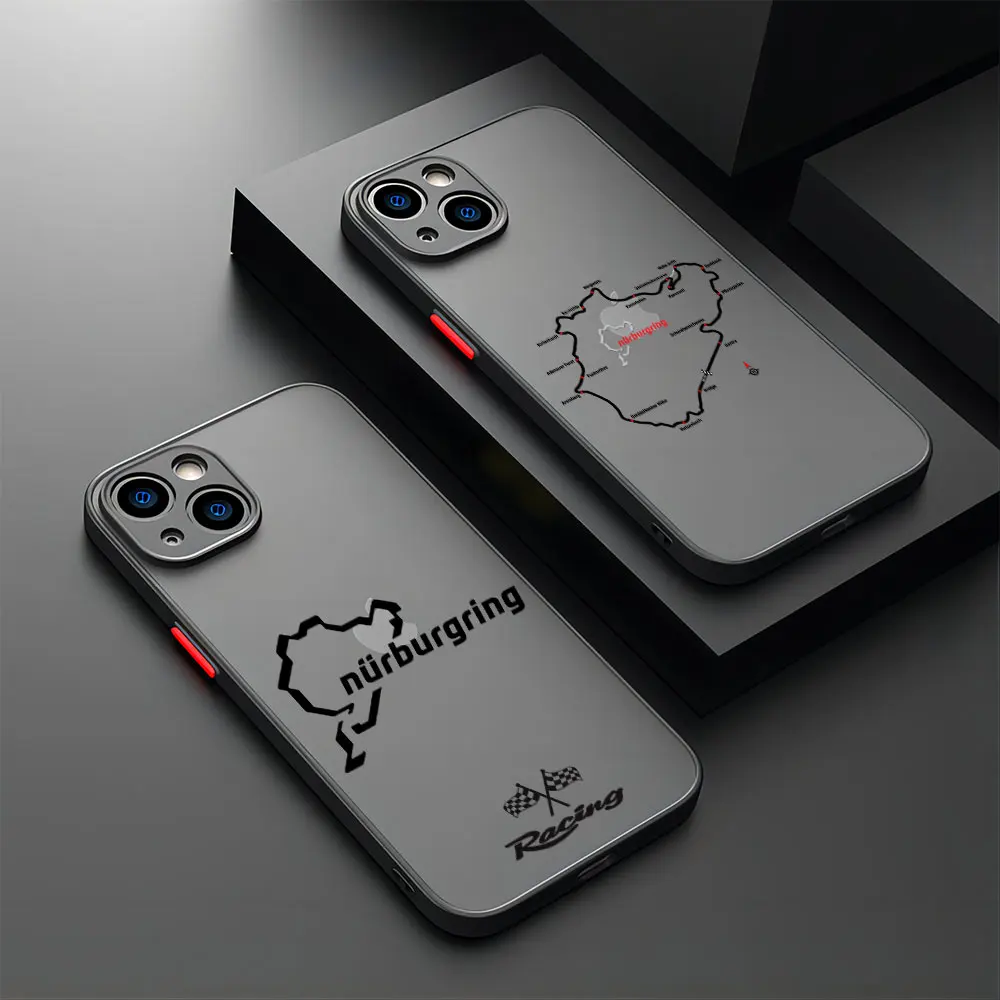 Nurburgring Sport Racing track Case For Samsung A73 A72 A53 A52 A51 A42 A33 A32 A31 A30 A23 A22 A14 A13 A12 A05 4G 5G Matte Capa