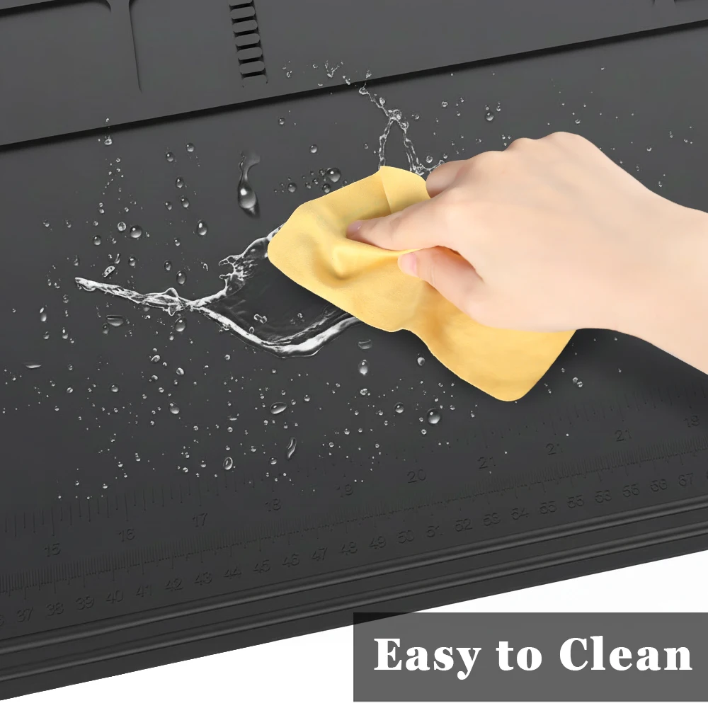 Gun Cleaning Mat Rope Brush Cotton Pad Swab Kit Gun Maintenance Mat with Magnetic Dots Pistol Rifle Gun Repair Mat Cleaning Tool view 4