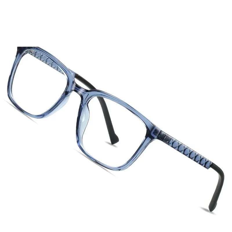 

Ollymurs SimpleMulti-Focus Customizable Prescription Classic Geometric Square Design Anti-Blue Light Progressive Photochromic