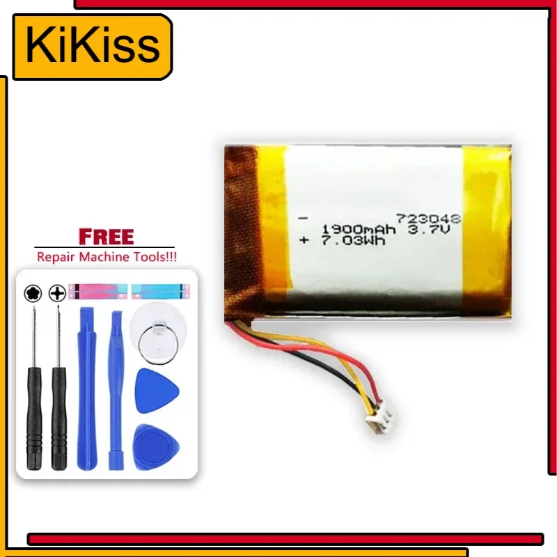 1900mAh Replacement Battery 723048-1S-2P For Pet GPS Hunting dog 723048 compatibile con Tek 1.0