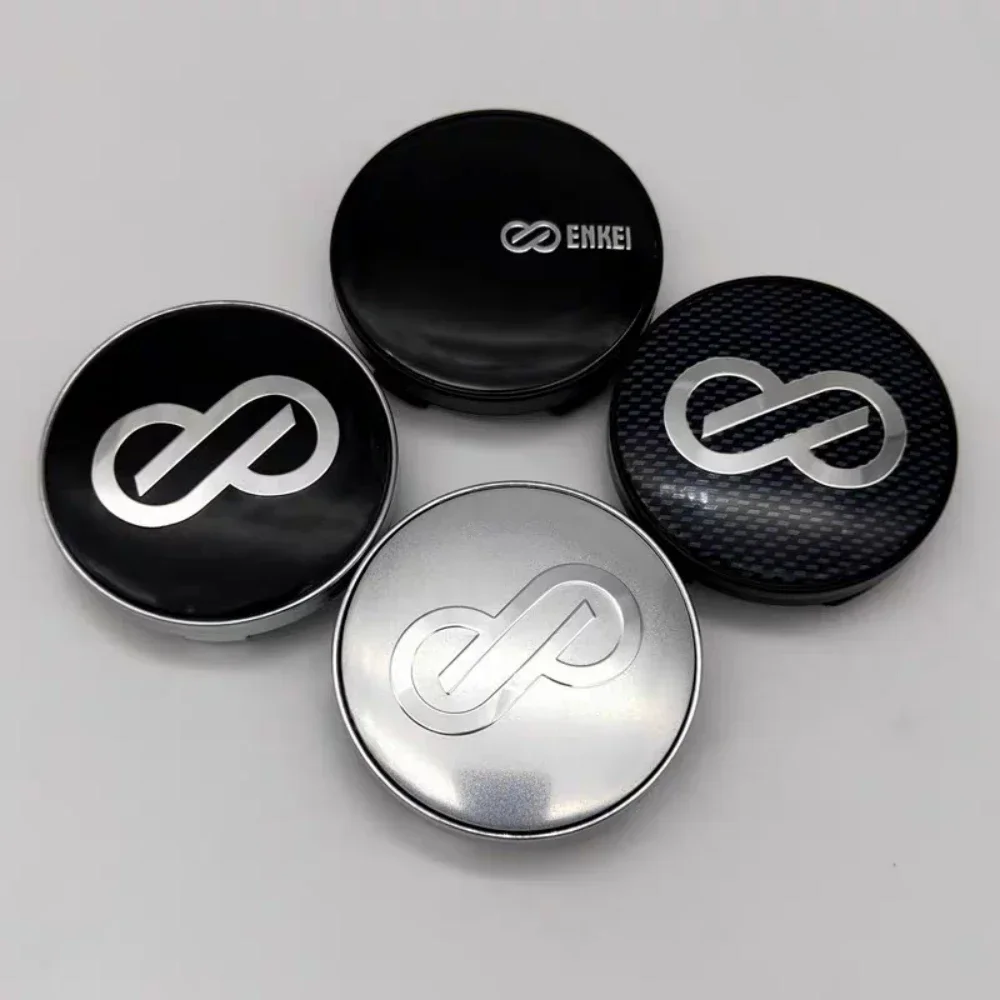 

4pcs 56mm 60mm Car Wheel Center Caps With ENKEI Badge Logo Rim Hubcaps Cover ENKEI Emblem Styling Accessories for BMW BENZ Ford