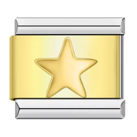 ​Classic Cross Star Italian Colorful Charm Bracelets Link Fit 9mm Stainless Steel Jewelry Gifts Making DIY Beads Fashion Bangles