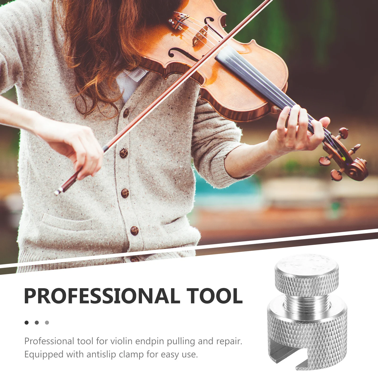 

Violin Endpin Pulling Clip Metal Durable Clamp Repair Tool Practical Violin Endpin Pull Clamp Musical Instrument Tool