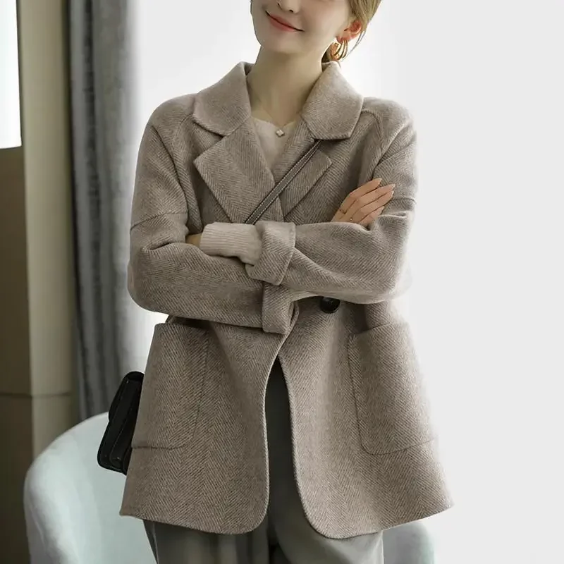 MRMT 2026 Brand New Women's Herringbone Pattern Coat Women's Fashion High End Thick Casual Thick High End Jacket Trend