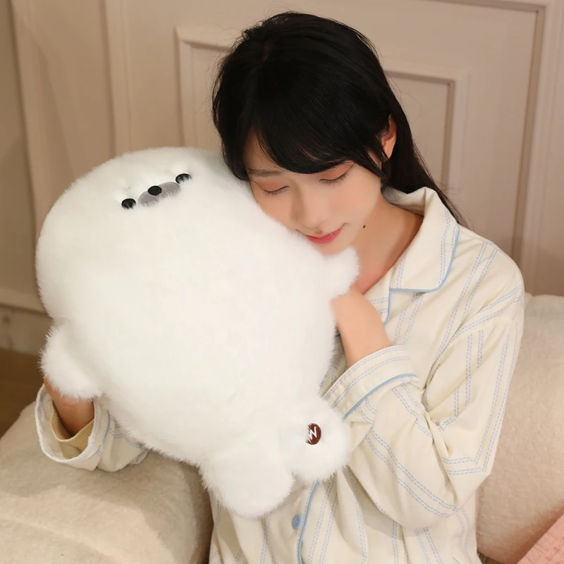 Kawaii Cotton Candy Chubby Seal Hand Warmer Plush