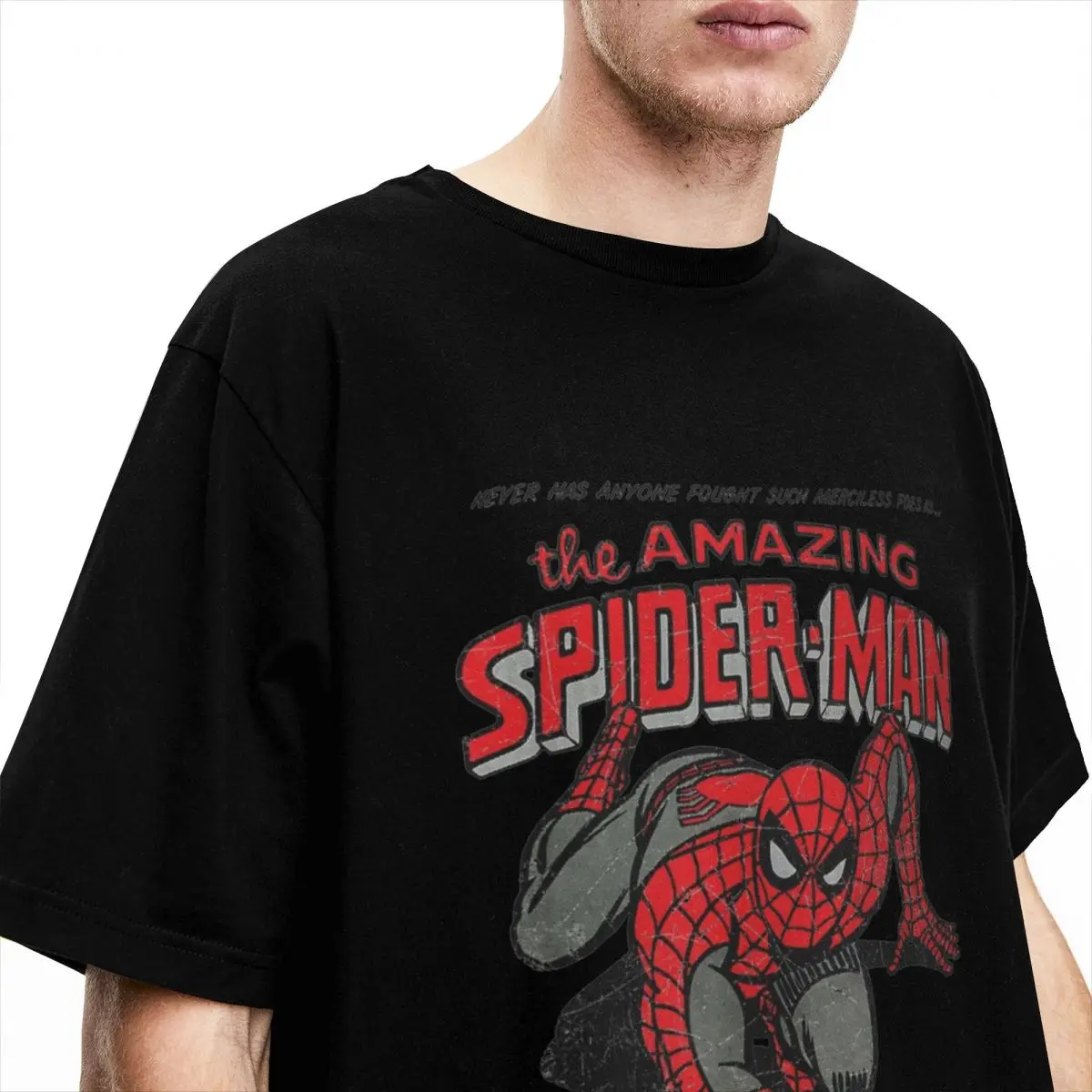 Spider Man akcesoria t-shirt mężczyźni kobiety nowość bawełniane ubrania wszystkie sezony