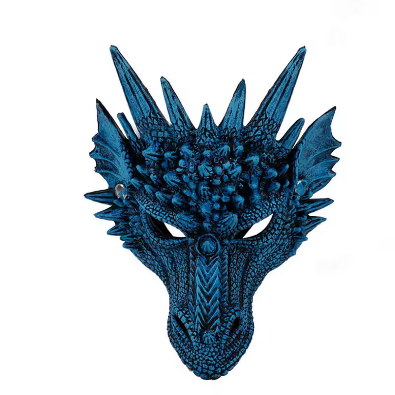 Adult Halloween Decoration Carnival Party Animal Costume Dragon Cosplay Masquerade Face Mask and Wings - Image 8