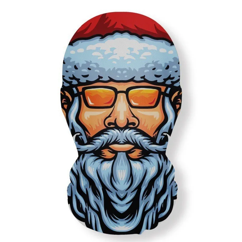 Christmas Series Skull Mask Party Cosplay Santa Claus Elastic Mesh Breathable Full Face Masks Funny Props Balaclava Headcovers view 5