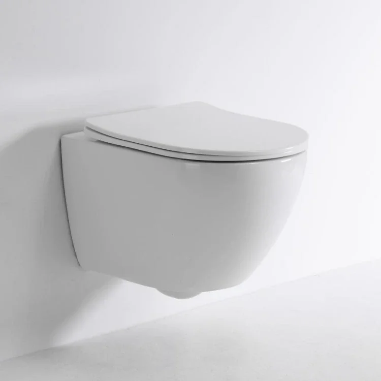 The Latest Wall-mounted Intelligent Toilet Is a White, Modern, Minimalist Ceramic Model with a Simple and Exquisite Appearance