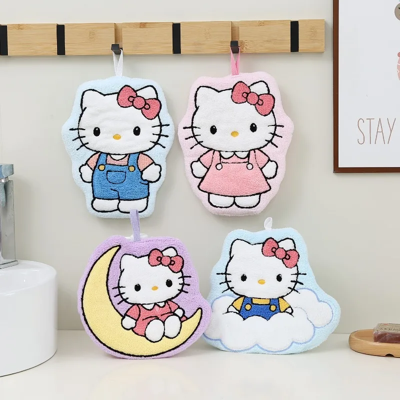 Anime Cute KittyuGirl Bathroom Wipes Cartoon Women Kitchen Toilet Water Absorbing Quick Drying Towels Couple Gifts Friend Gifts