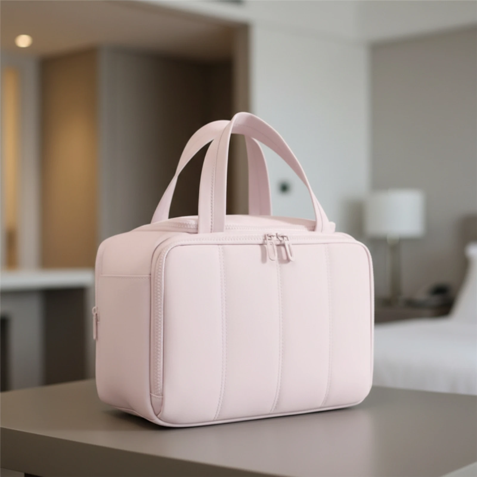 Taslon Toiletry Bag Spacious Toiletry Bag with Side Zippered Pocket Makeup Travel Organizer Roomy for Vacations, Overnight Stays