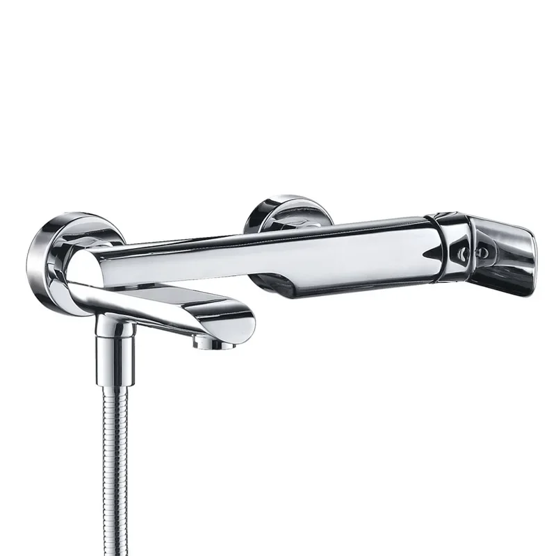All-copper simple shower shower set Split installation hotel bathroom shower bathtub mixing valve set