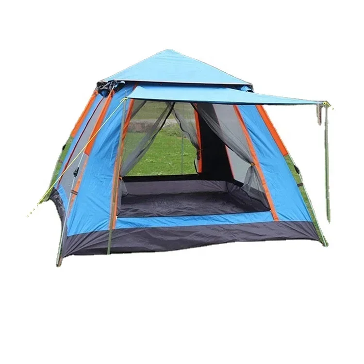 5-6 Person Waterproof Windproof Easy Set Up Camping Instant Automatic Tent for Family Car Trip, Festival Gathering