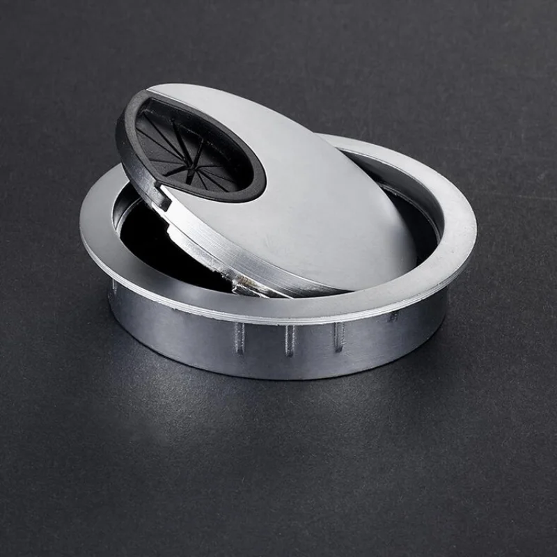 50/60mm Desk Wire Hole Cover ABS Plastic Round Cable Box Computer Thread Hole Table Line Hole Cover Decorative 7-color