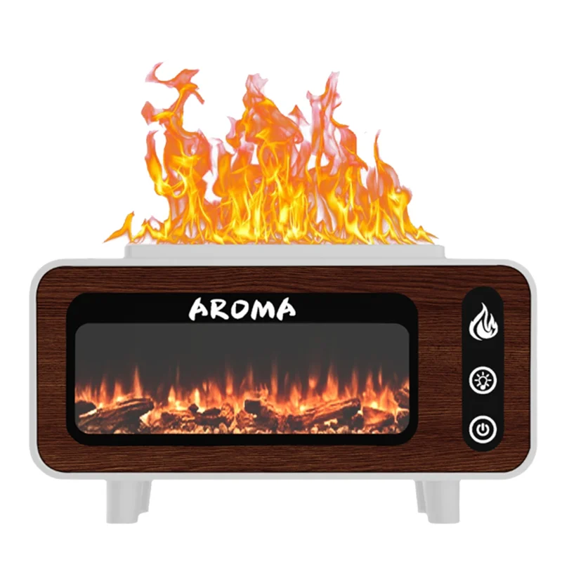 ABRG-Fireplace لهب المرطب 7 ألوان الروائح الناشر المرطبات لغرفة النوم واليوجا وصالة الألعاب الرياضية B