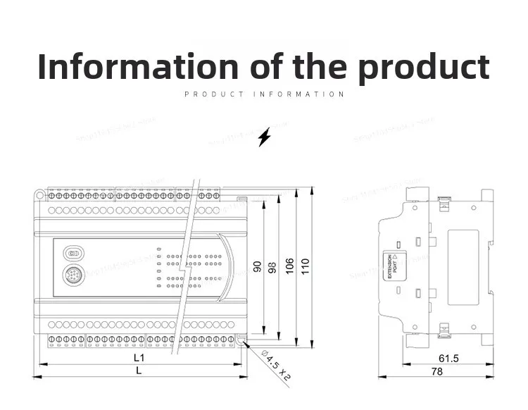

PLC Programmable Controller Compatible with Delta ES2 DVP 16/24/32/40/60 200R/200T