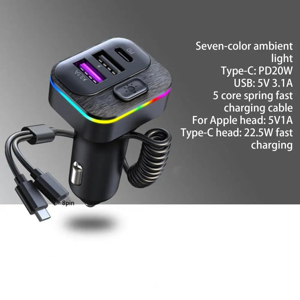 Car Charger  Premium High Efficiency Portable  PD 20W USB Car Charger Adapter Outdoor Accessory