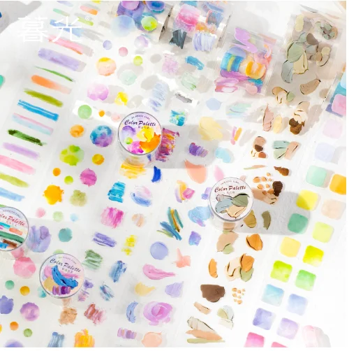 10pcs DIY Decoration Adhesive Tapes Japanese many lights, many stars Washi Tapes Masking Tapes stickers stationery