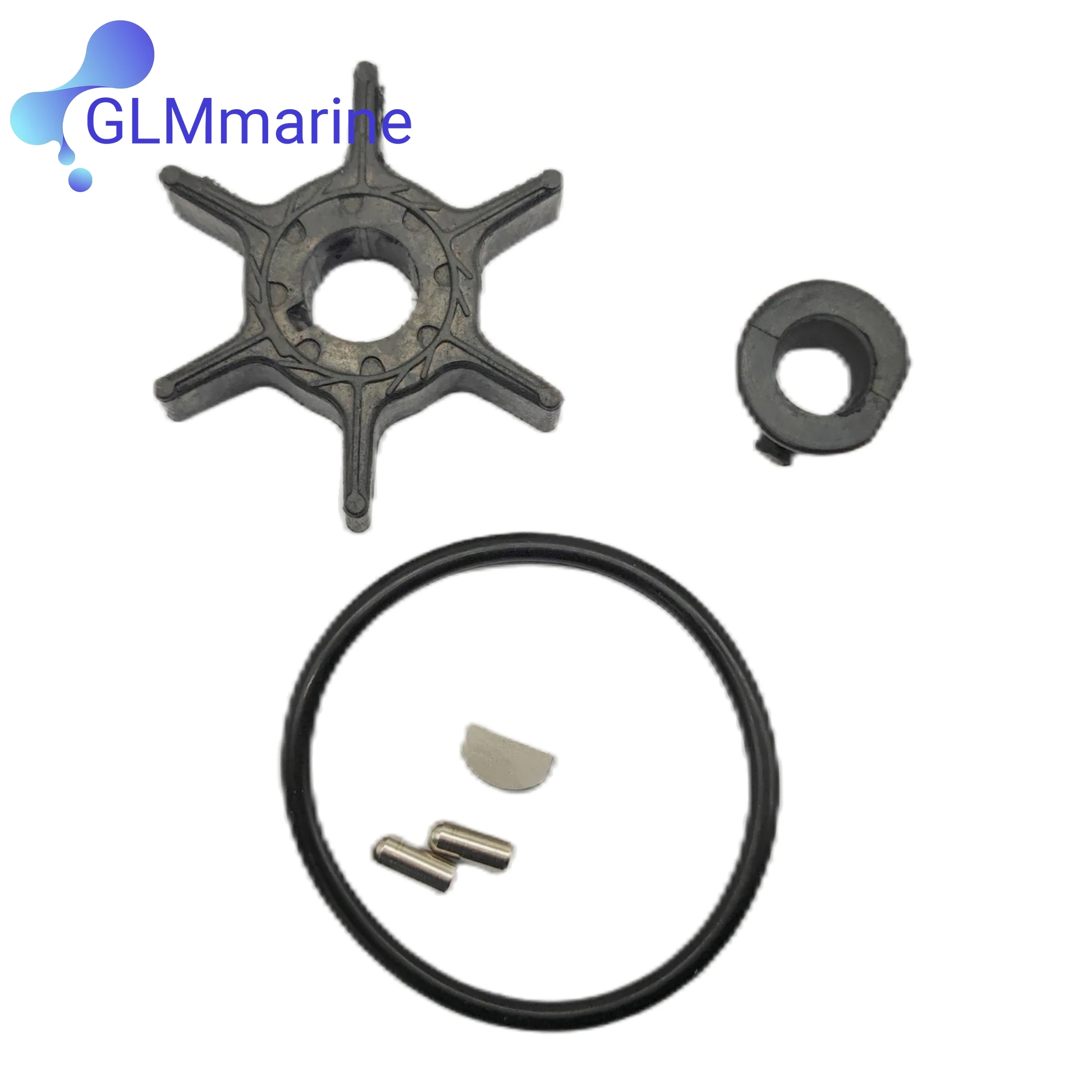 6AH-W0078-02 Fits for Yamaha 4 Stroke 15 20 HP F15C F20 Outboard Water Pump Impeller Kit 6AH-W0078-00-00 6AH-W0078-01-00 18-3479