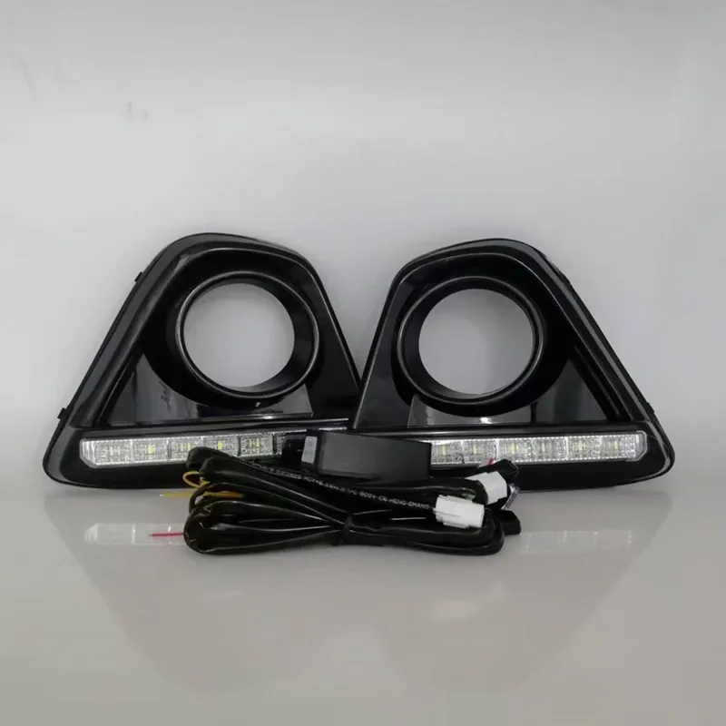 LED DRL For Mazda CX5 CX-5 2012 2013 2014 2015 2016 Daytime Running Light Waterproof Daylight Lamp With Dynamic Turning Light Signals 12V Accessories Kit Set
