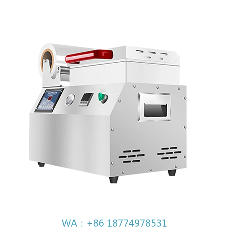 Machine Plastic Tray Sealing Machine/ Small Food Vacuum Packaging MachineMini Manual Fish Shrimp Seafood Meat Vacuum Packing