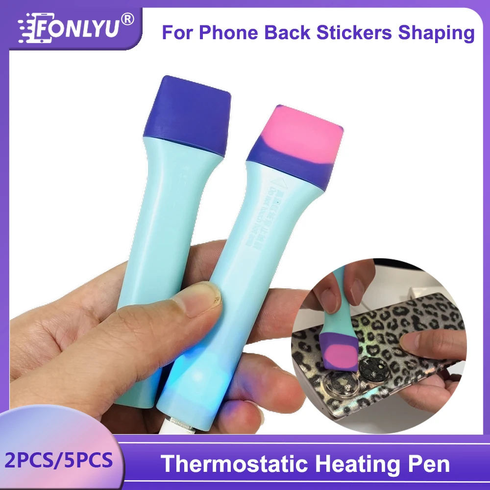 FONLYU Silicone Thermostatic Heating Shaping Pen For Mobile Phone Stickers Skins Back Cover DIY Protectors Film Applying Tool