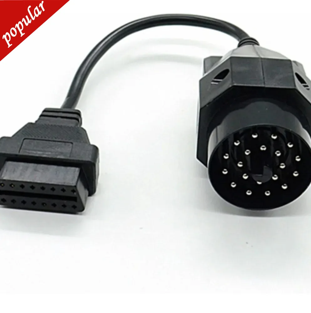 1Pc OBD II Adapter For BMW 20 Pin To OBD2 16 PIN Female Connector E36 E39 X5 Z3 For BMW 20pin Newest