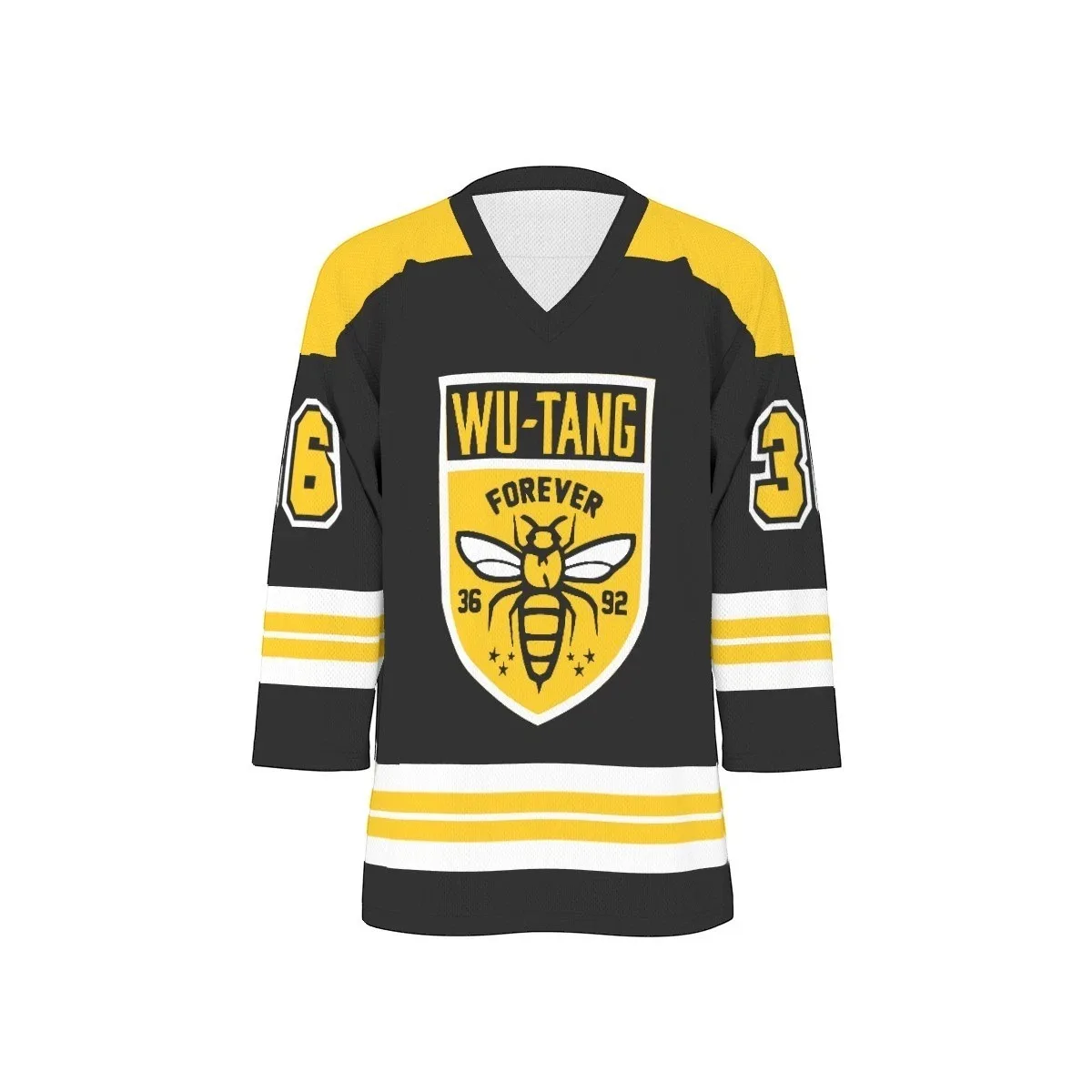 Wu-Tang Clan Hip Hop Band Forever 36 Hockey Jersey Men and Women Sports Long Sleeve T-shirt Breathable Quick-drying Top Clothing