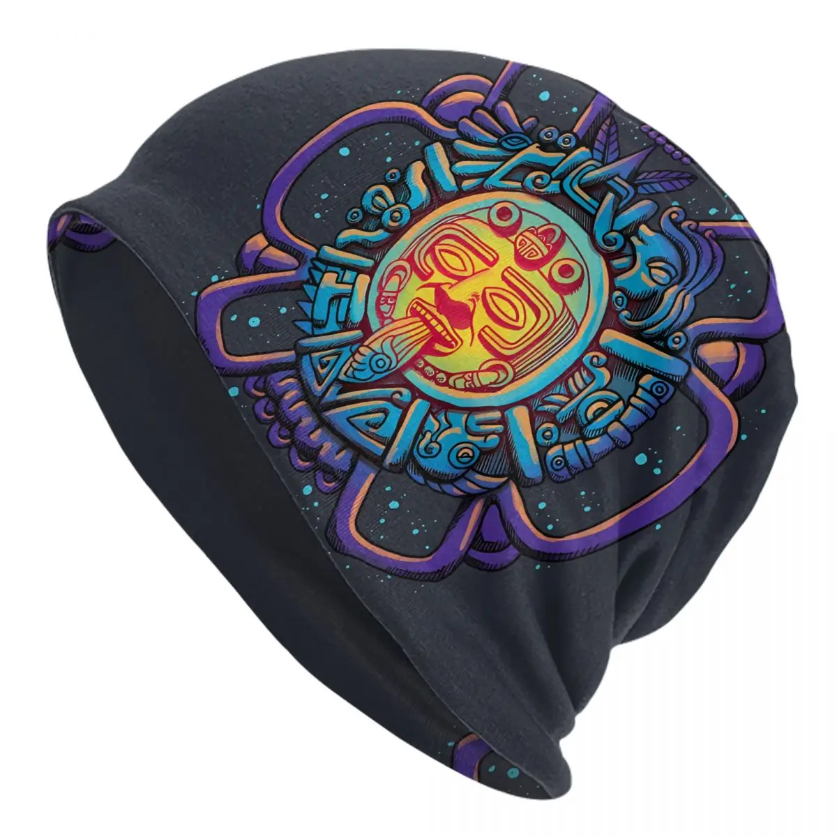 

Bonnet Hats Warli Men Thin Skullies Beanies Hat Aztec Sun Cap Street Caps