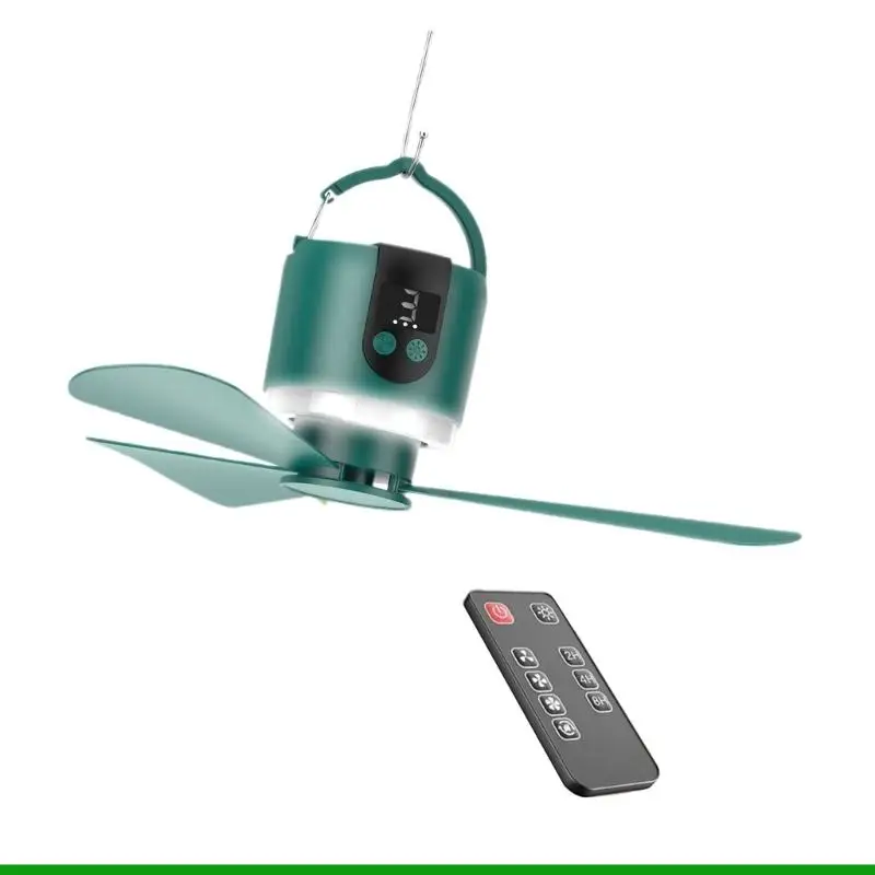 U55C Camping Fan Energy Efficient USB Power Ceiling Fan With Long Battery Service