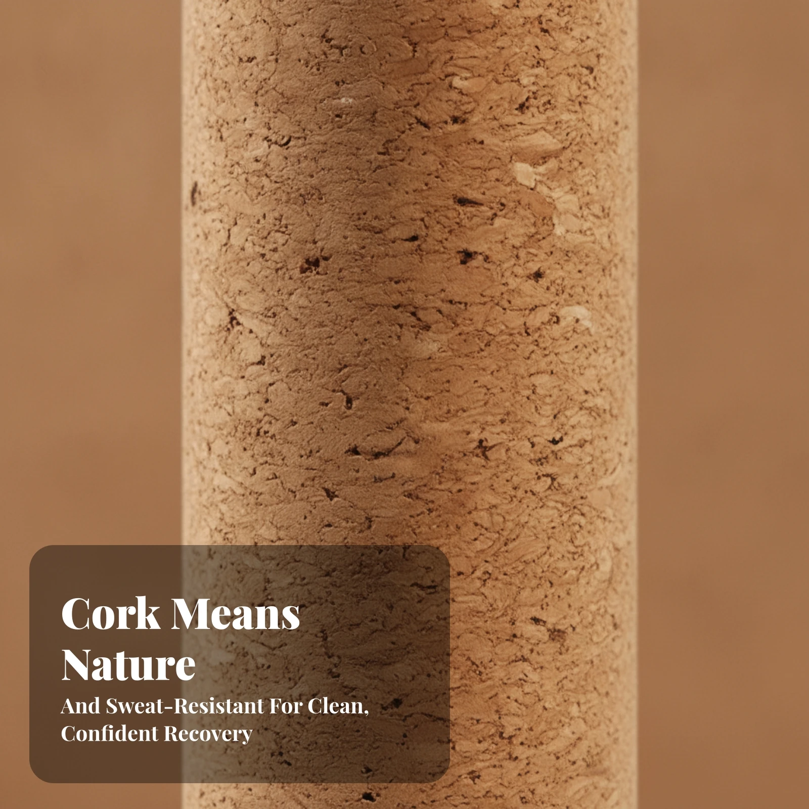 Cork Massage Roller Natural Cork Stretching Roller Portable Lightweight for Yogis, Muscle Relaxation, Pilates
