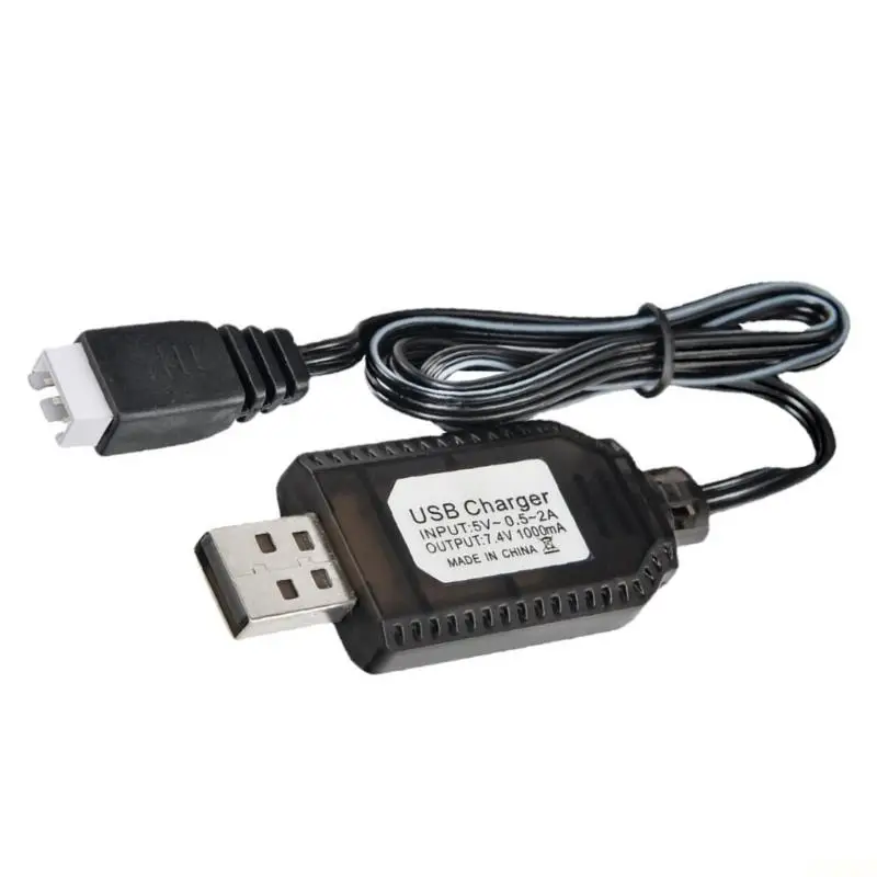 B03F USB-A to 3 Pin Battery Charging Cable for 7.4V Battery Packs
