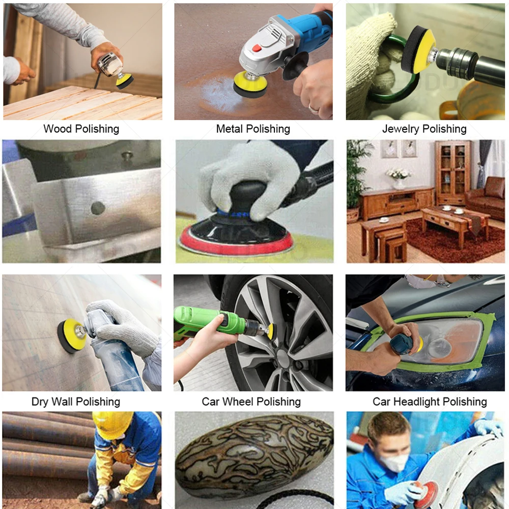 3/4/5/6/7인치 40개입 샌딩 디스크 원형 사포 시트 세트 샌딩 페이퍼 광택 연마 패... - 5