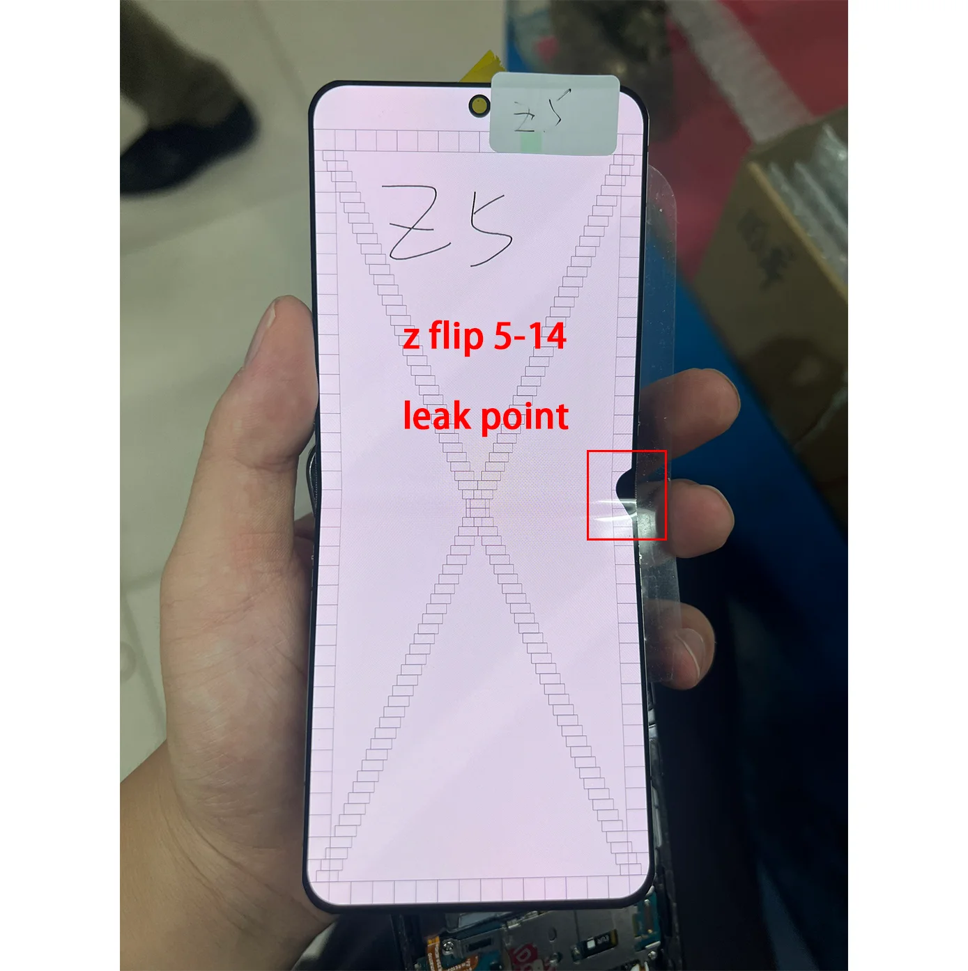 With Defects Quality AMOLED For Samsung Z Flip 5 LCD Display Touch Screen For Z Flip 5 F731 F731b F731u LCD Display Parts