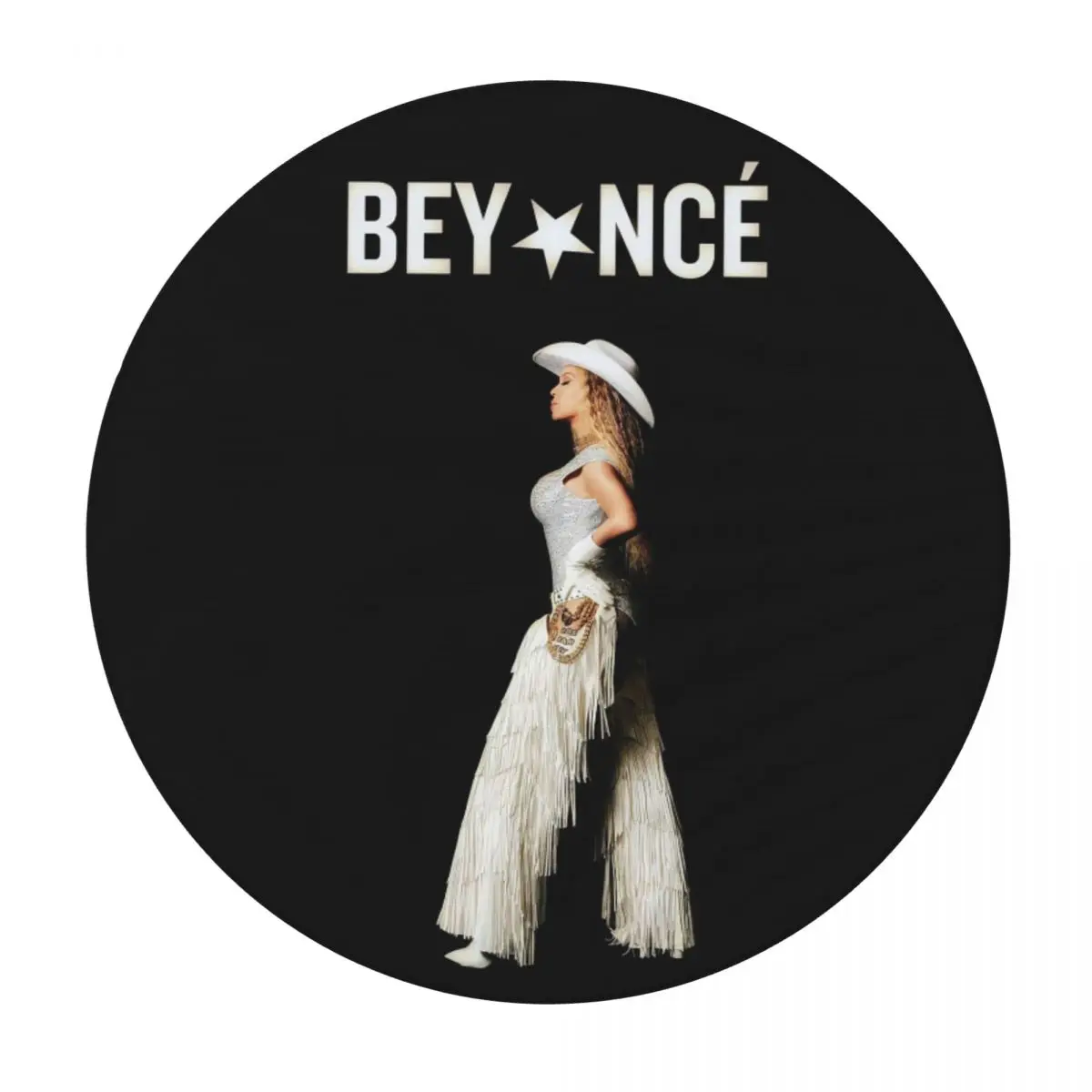 Singer Beyonce Cowboy Carter 2025 Tour Waterproof Round Tablecloth Oilproof Table Cloth for Kitchen Events Dining Table Cover