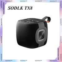 SODLK TX8 Popular Wireless Bluetooth Speakers HIFI Sound System 3D Surround Outdoor Portable Loudspeaker Box Home Party Gifts