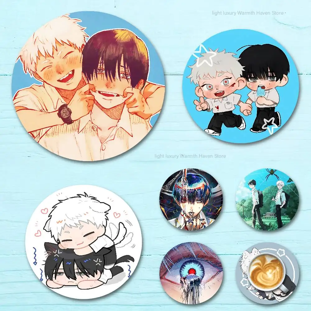 

S-Summer H-Hikaru Died Round Anime Wooden Coasters DIY Decorations Birthday Valentine Gifts