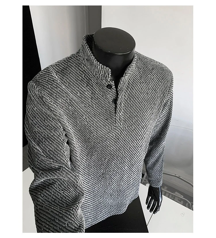 

Мужские худи без капюшона из хлопка: модный, уверенный стиль, смелое выражение, трендовый образ, городской топ