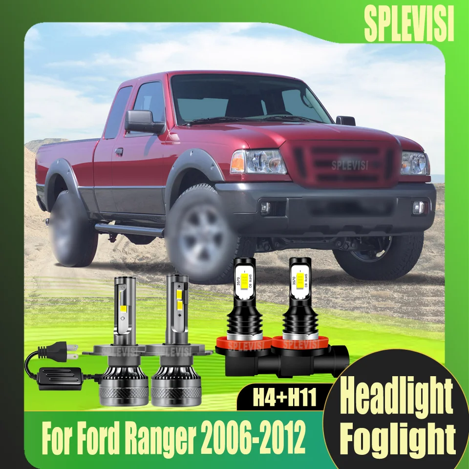

LED Headlight/Foglamp Lifetime more than 50000hrs Night driving safety For Ford Ranger 2006 2007 2008 2009 2010 2012
