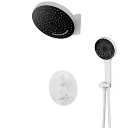 نحى الذهب الحائط 320*320 مللي متر دش رئيس دش ثرموستاتي صنبور مجموعة مع عرض درجة الحرارة LED