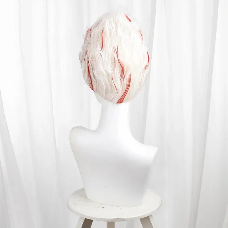 Аниме Dandadan Okarun Ken Takakura, парик для косплея, красные, белые, короткие волосы, 35 см, Momo Ayase, вечеринка на Хэллоуин для женщин и мужчин, реквизит