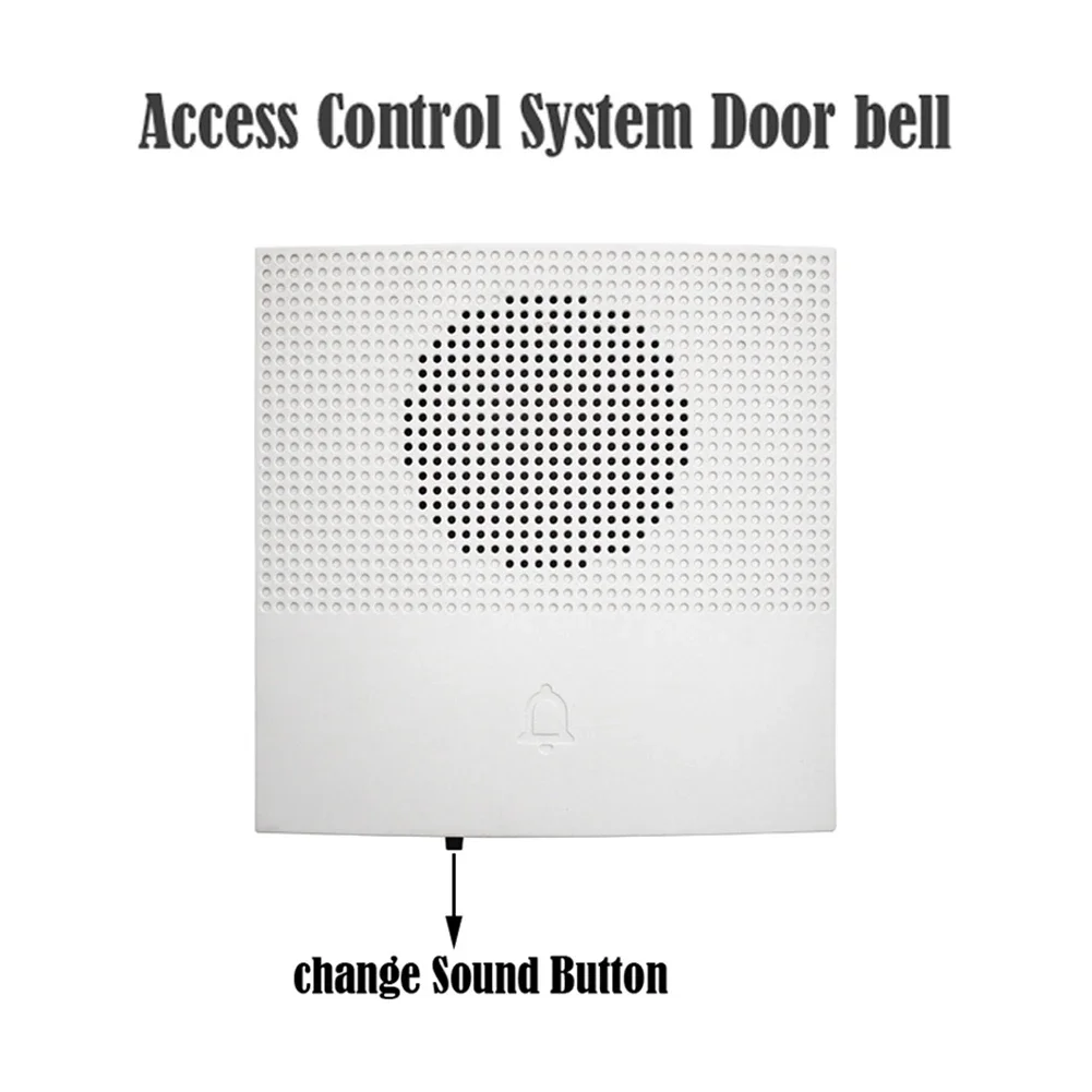 Wired Door Bell for Access Control Systems with 38 Sound Options Clear Sound Vocal Sound and Reliable Performance