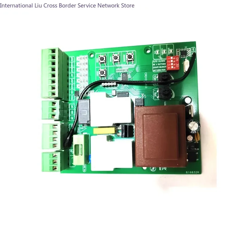 Universal 220V Sliding gate motor opener Motherboard Replaced circuit board with 433.92Mhz Rolling Code Remote