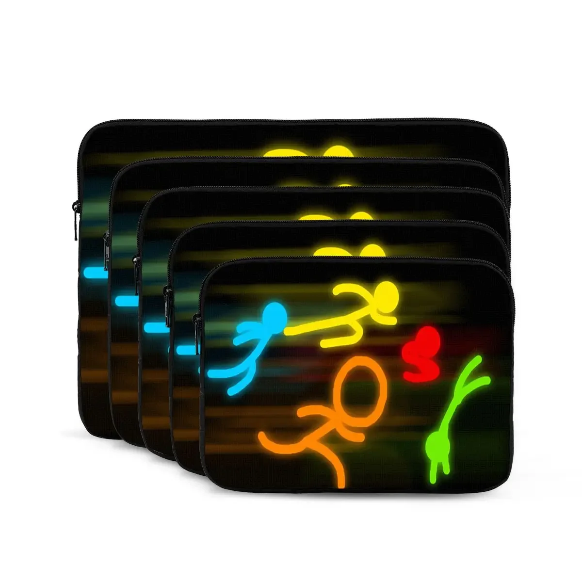 Alan Becker Five Stick Figure con Fire Mouse Piccone Custodia per laptop per notebook per MacBook Air Pro Tablet Custodia antiurto