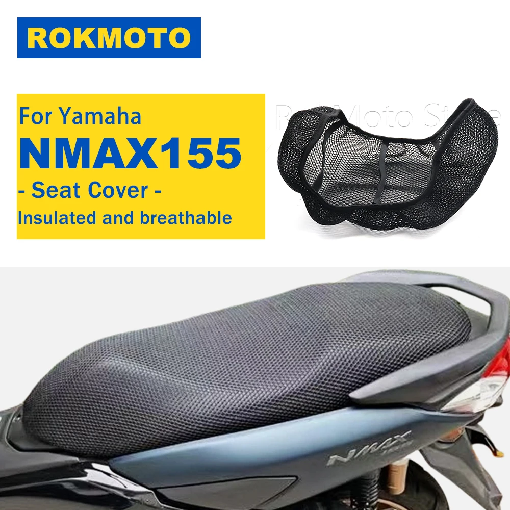 For Yamaha AEROX155 NMAX155 NVX155 SMAX155 Motorcycle Protecting Cushion Seat Cover Breathable Comfortable 3D Mesh Seat Cover