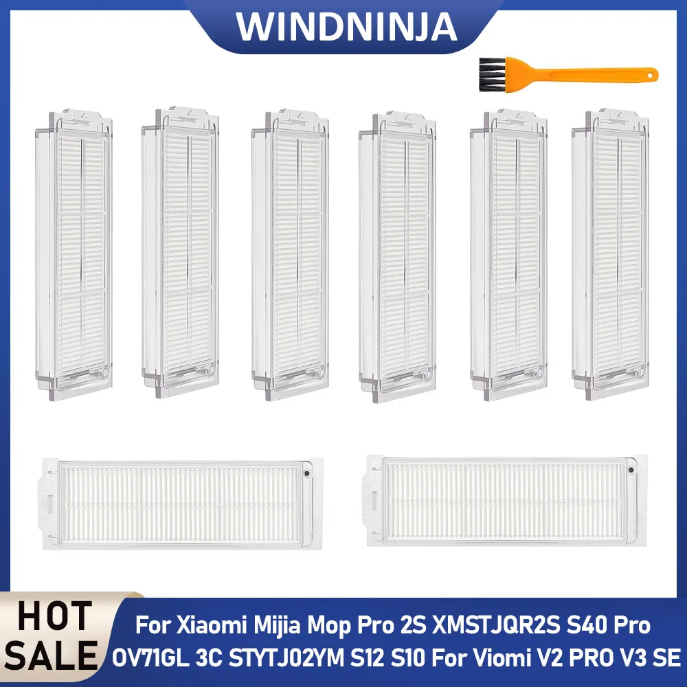 Für Xiaomi Mijia Mop Pro 2S XMSTJQR2S S40 Pro OV71GL 3C STYTJ02YM S12 S10 Für Viomi V2 PRO V3 SE Roboterstaubsauger HEPA-Filter Ersatzteile
