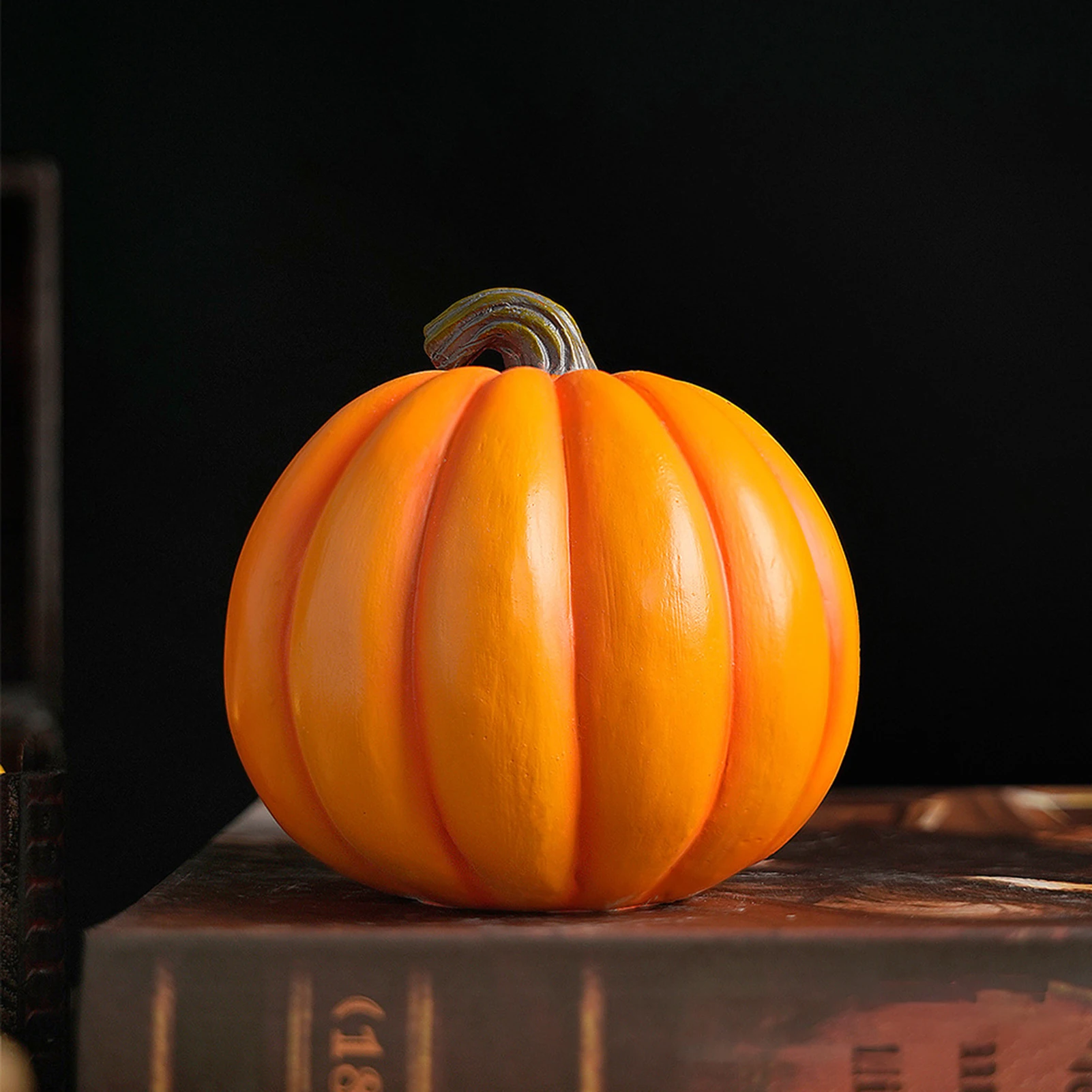 Halloween Kürbis Geisterschädel Harz Dekor Vintage Tischskulptur für gruselige Party Home Office Gartendekoration
