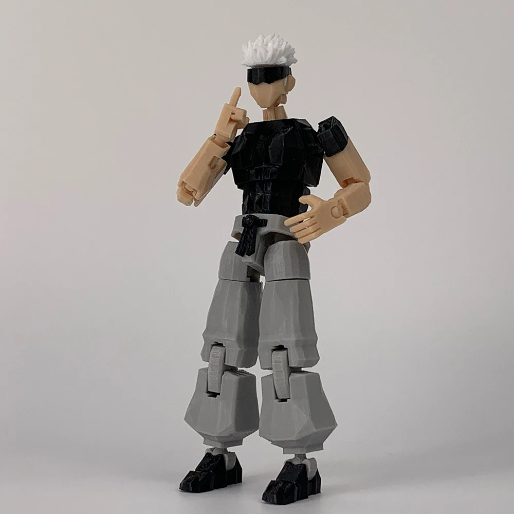 3D Printed Jujutsu Kaisen Gojo Satoru Anime Multi-Jointed Shapeshift Toys Action Figures Mannequin Model Ornaments Gifts