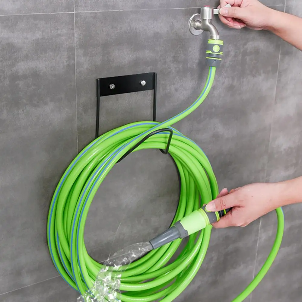 Garden Hose Organizer Space-saving Hose Hanger Efficient Wall-mounted Stainless Steel Hose Organizers for Home Garden for Water