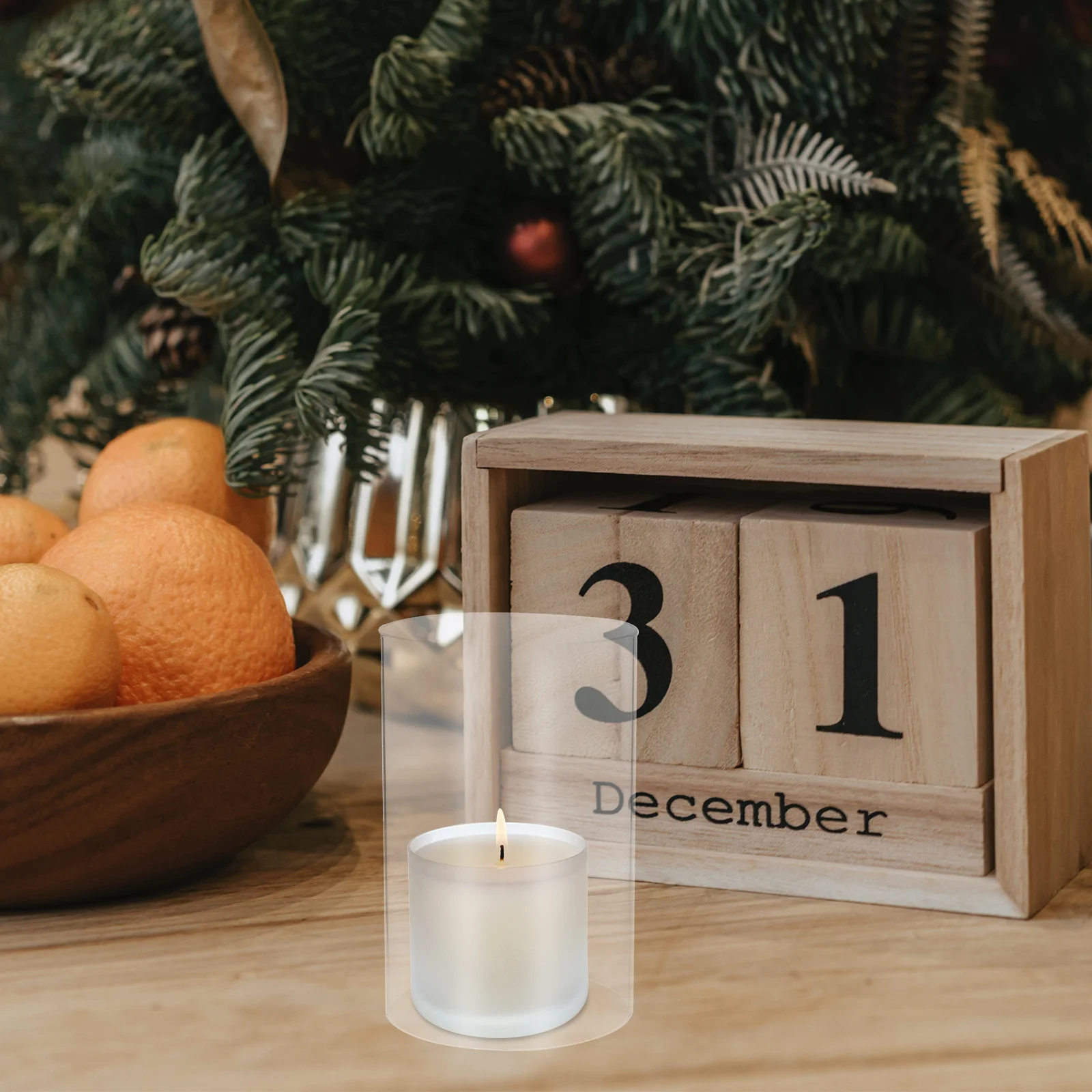 

2 Pcs Cylinder Glasses for Candles Tea Light Holders Lamp Shade Cylindrical Shades Chimney Cylinders Floating